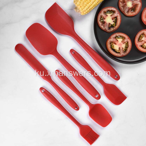 Amûrên metbexê yên xwerû yên silicone spatula kêran scraper